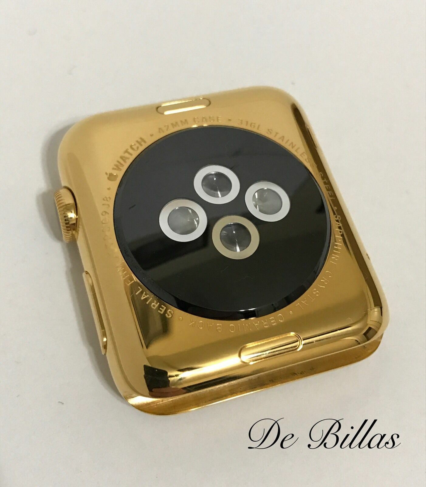24 Karat Gold 42MM Apple Watch Stainless Steel Custom Body Only
