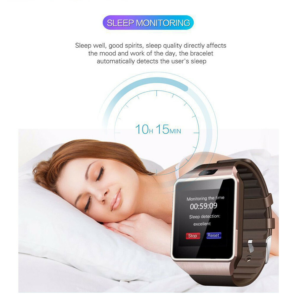 Men Women Smart Watch SIM Camera Sport Wristwatch Bluetooth Bracelet for Android