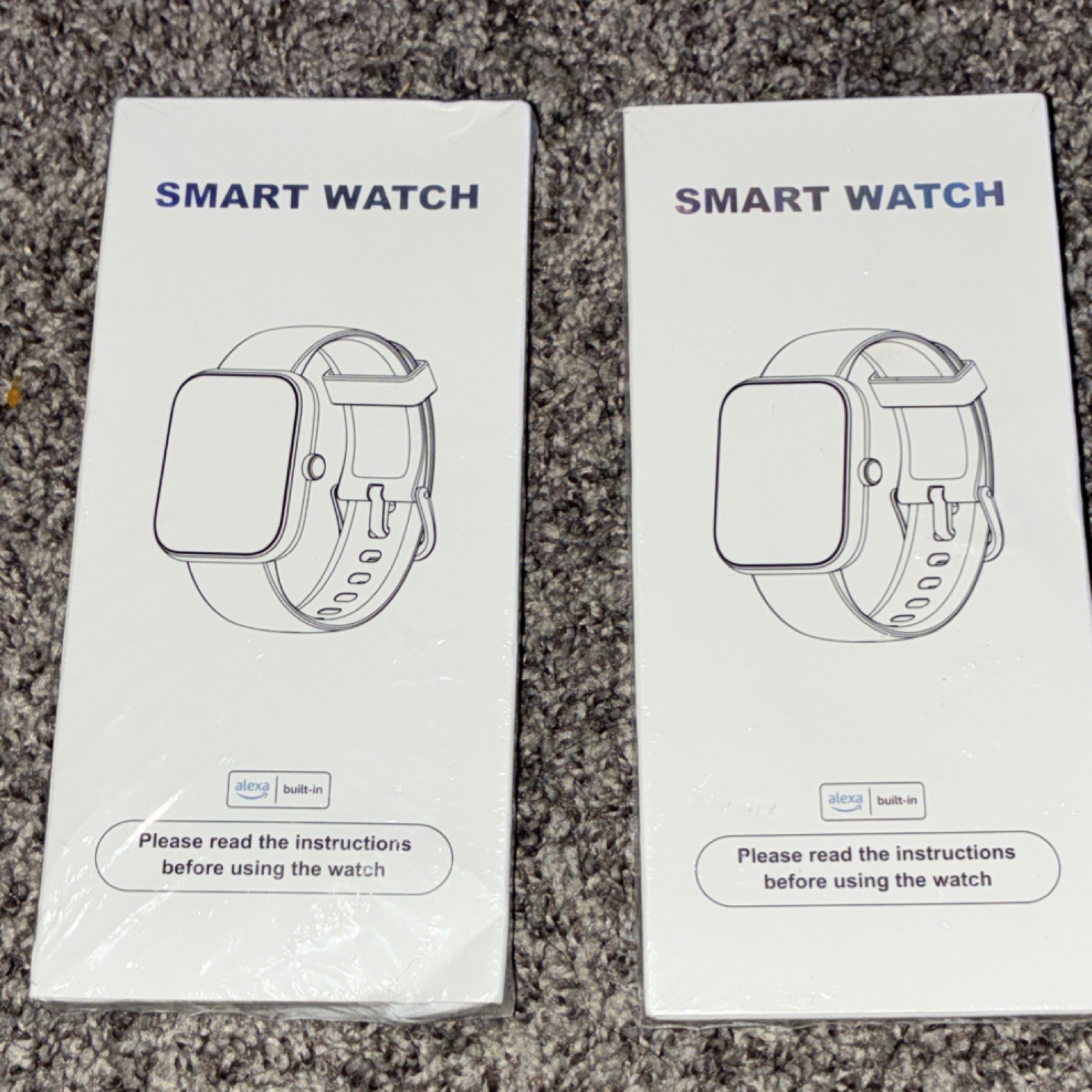 IDW25 Smart Watch Alexa Built-In Fitness Tracker Pink Silicone Band 1.83″