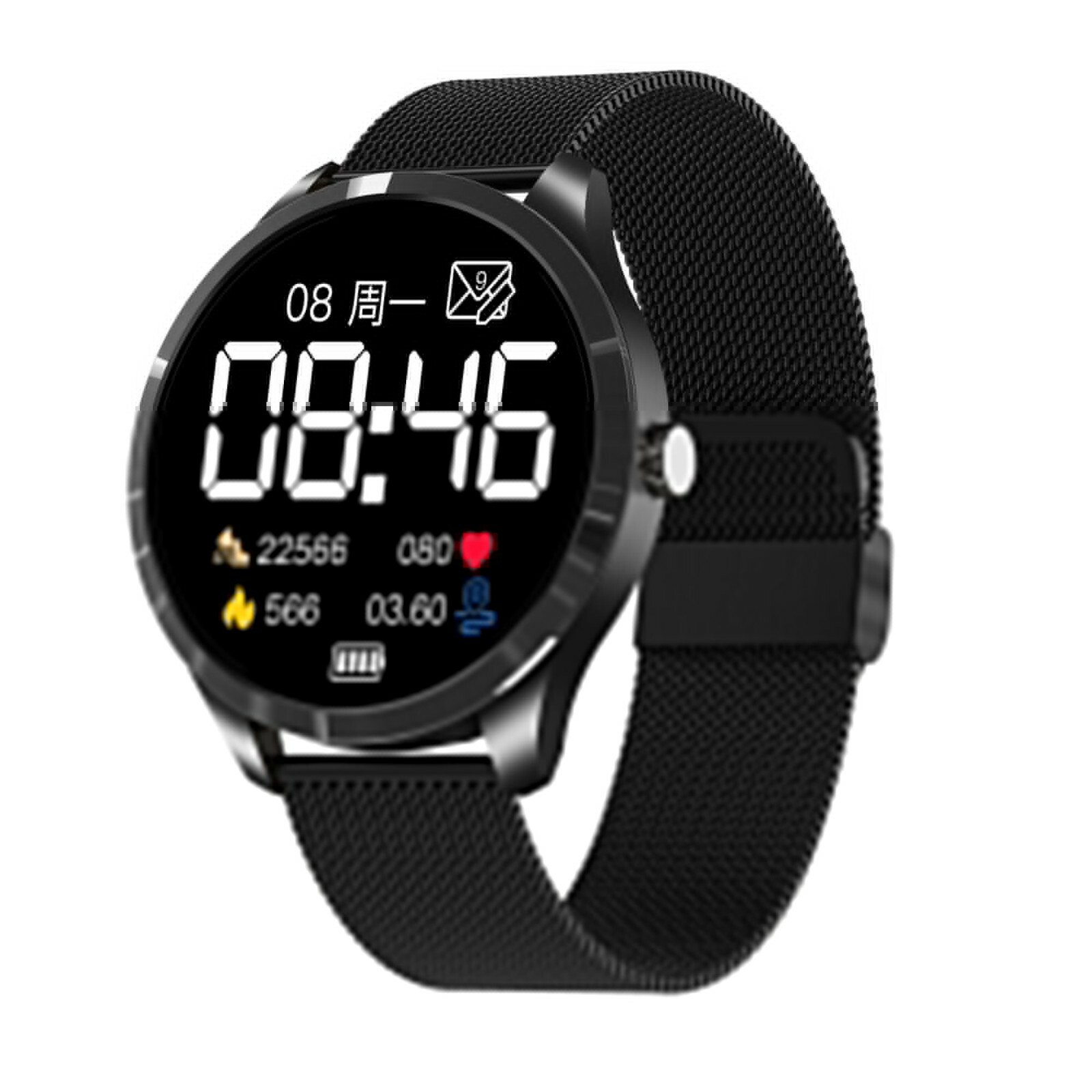 2021Q9L SmartWatch 1.28inch Touch Screen Fitness Blood Pressure Heart Rate Sleep