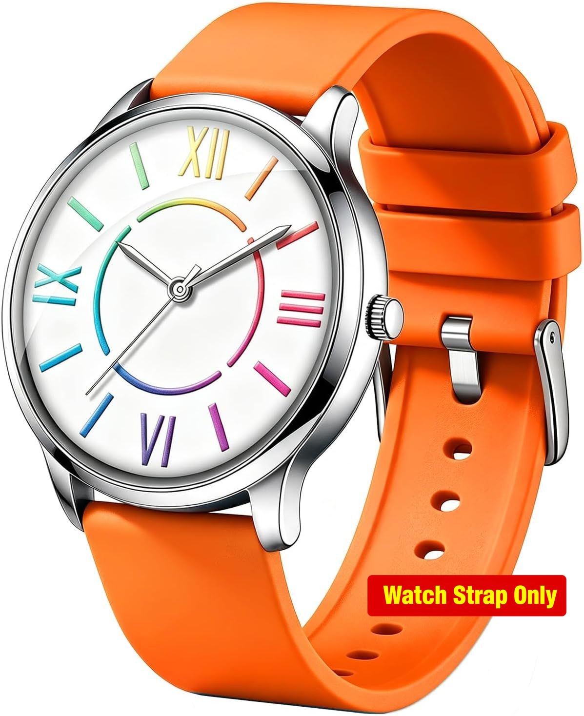 Colorful Waterproof Strap Compatible with Women’s Analog Watch