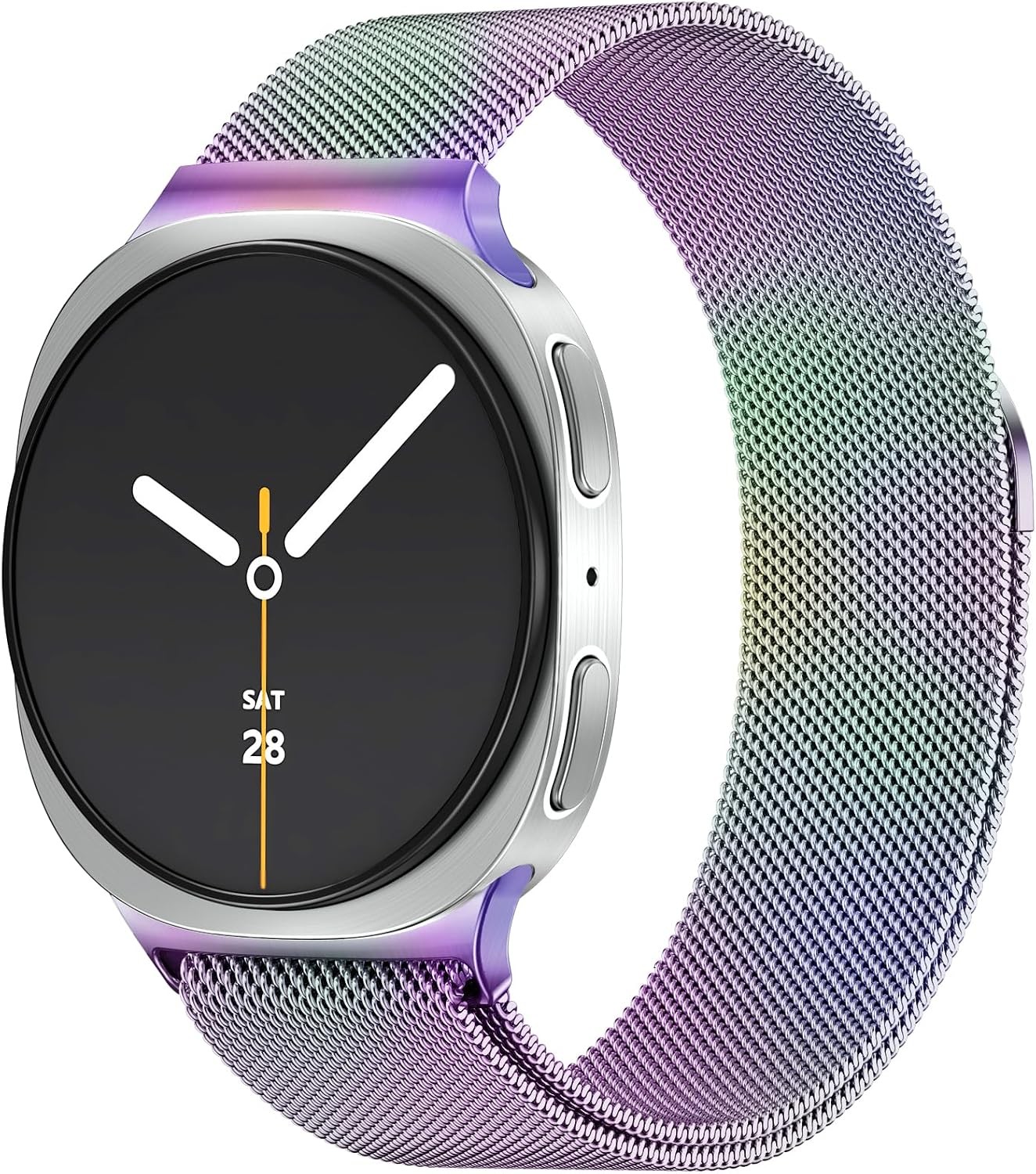 Colorful Soft Stainless Steel Mesh Band for Samsung Galaxy Watch 8 40mm 44mm
