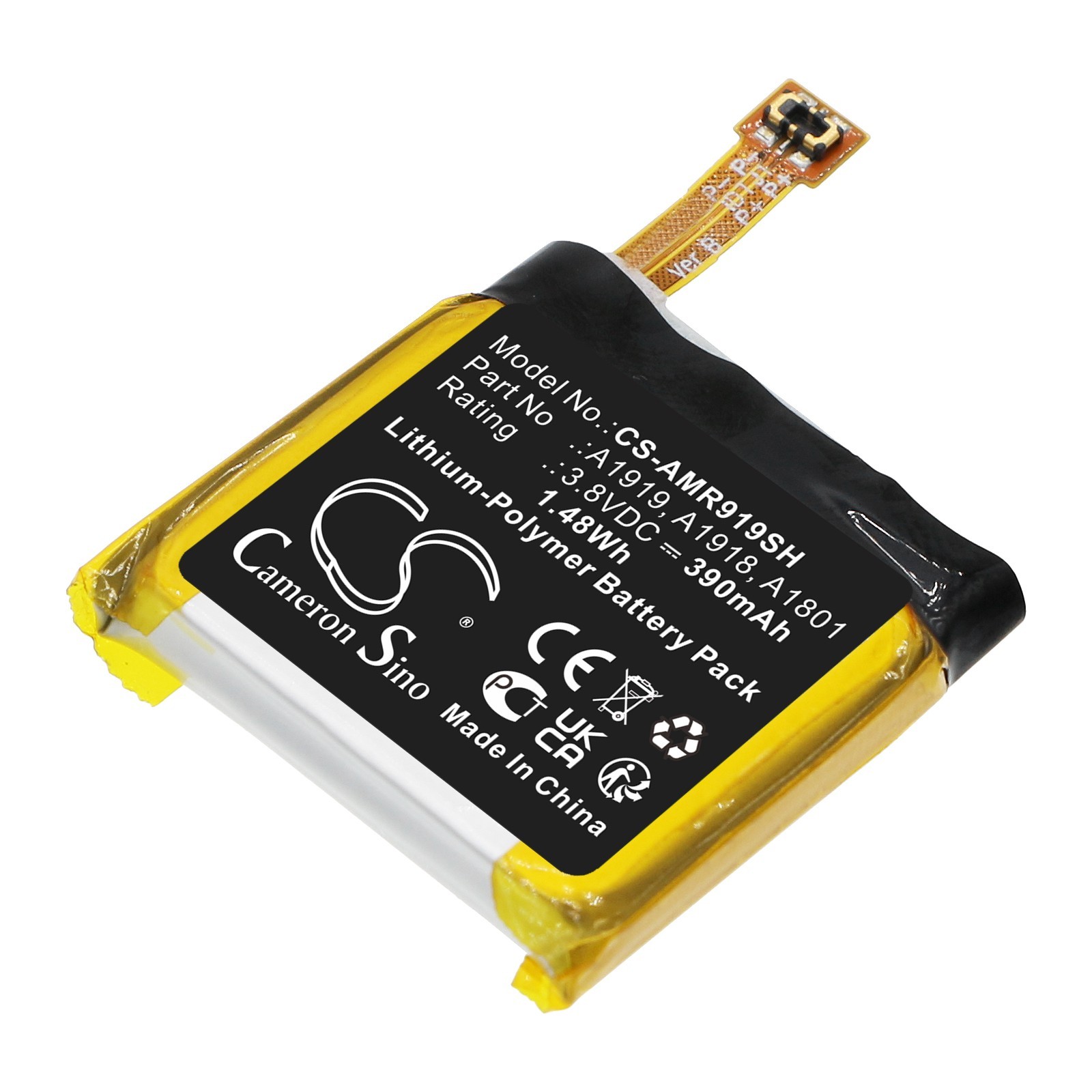 BATTERIE Li-Polymer 390mAh Type A1919 A1918 A1801 For Amazfit T-Rex T-Rex PRO