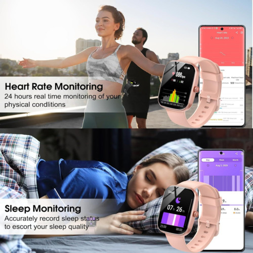 Smart Watch, 1.85″HD Smartwatches for Men Women, (Answer/Make Calls),…