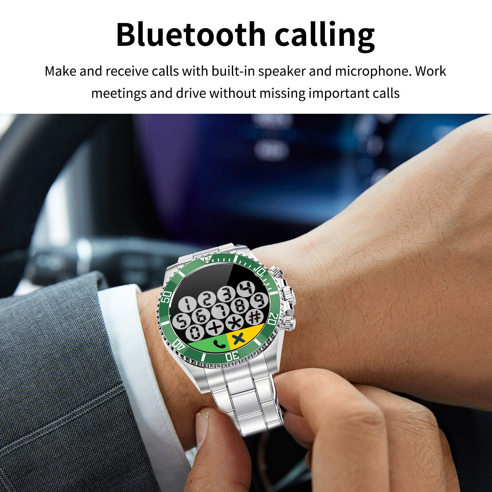 Mi6 ® Luxury Smart watch Bluetooth Android Apple call message display USA ship