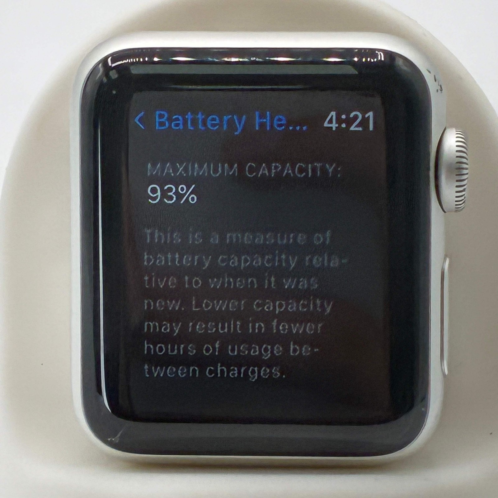 GPS Only Apple Watch Series 3 A1858 Silver