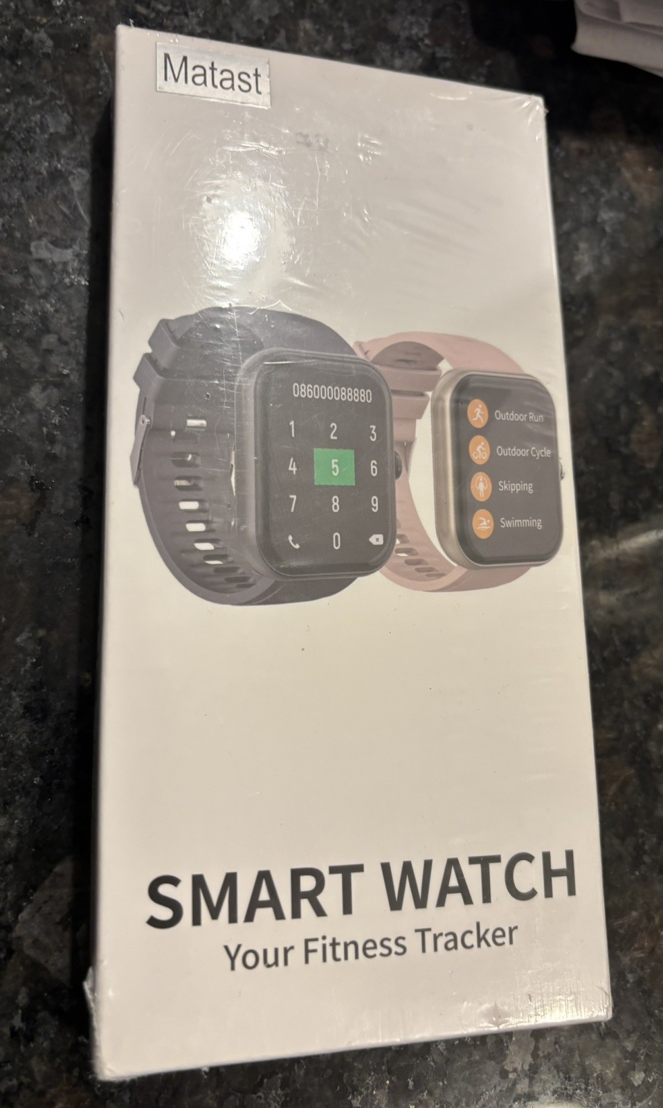 Matast Smart Watch Fitness Tracker Y66 Black New in Original Packaging Sealed