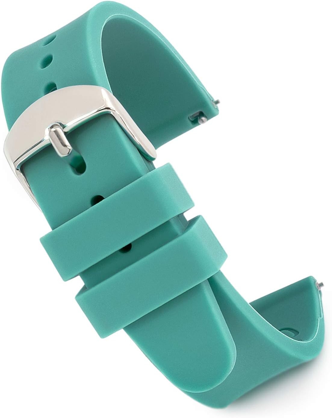 Silicone Strap Compatible with 18mm, 20mm, 22mm, 24mm Watches