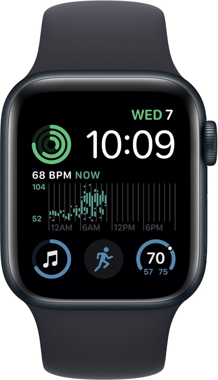 Apple Watch Series SE 2nd Gen GPS+LTE 40mm Midnight Aluminum Case & Sport Band