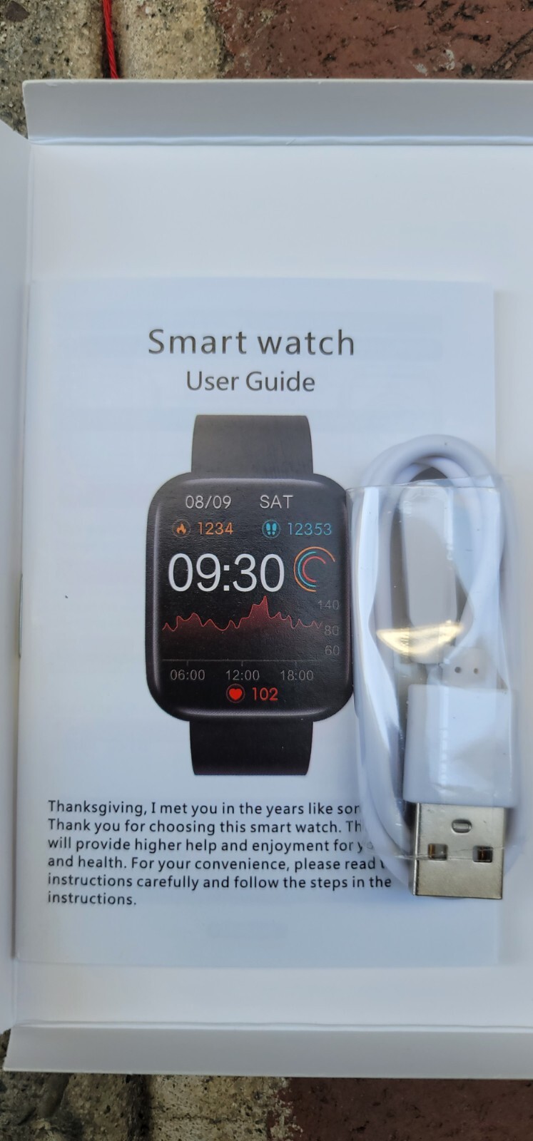 Open Box – EarlySincere Smart Watch with Bluetooth Call Answer/Dial (Black)