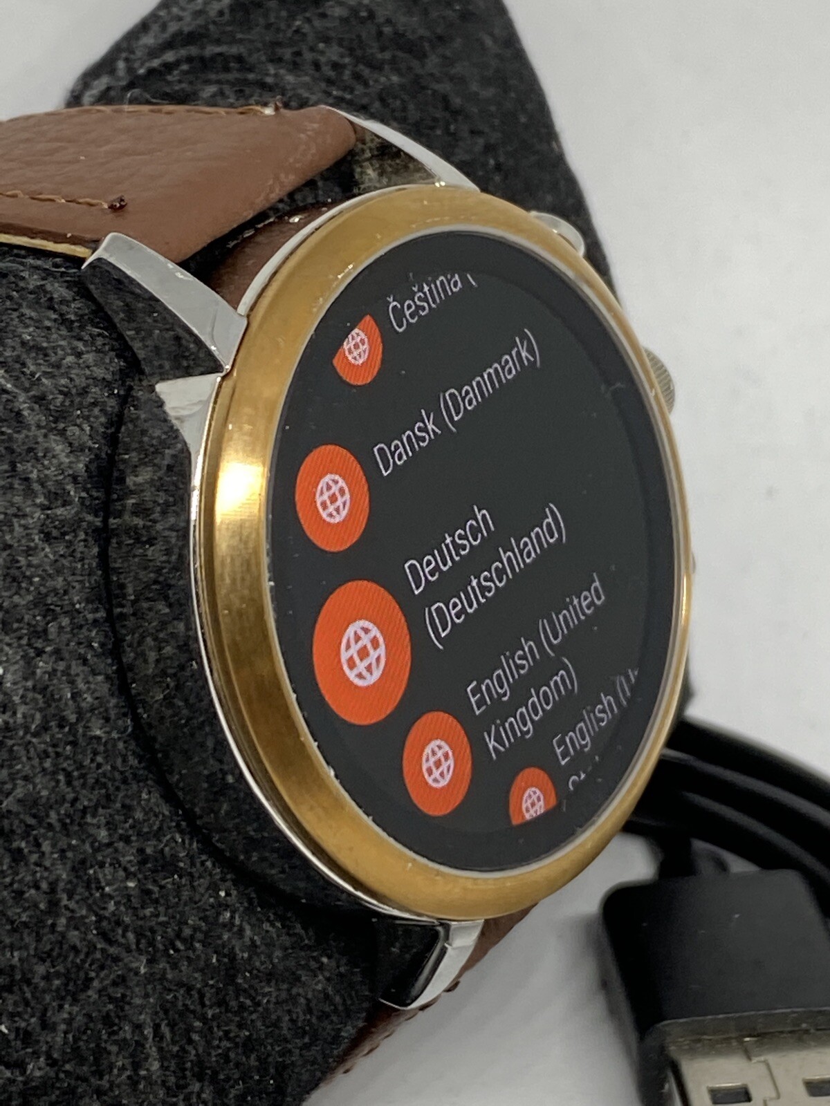 Fossil Gen 4 Authentic Digital Dial Smart Watch Custom Band FTW6016 LT336