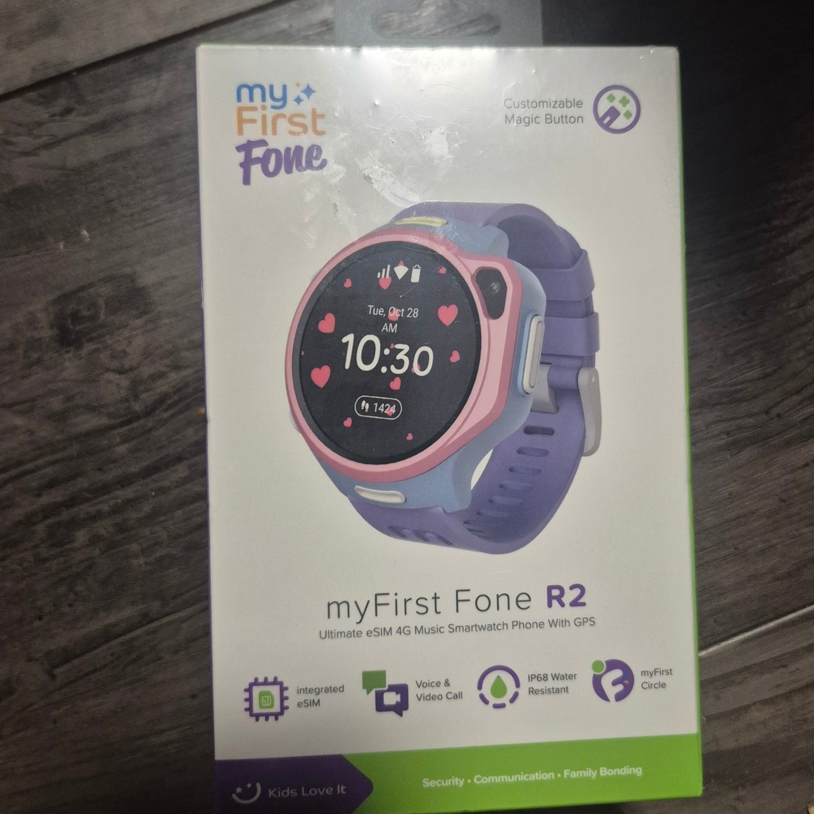 myFirst Fone R2 Kids Smartwatch 4G eSIM GPS Music Camera KW1306 Cotton Candy Mix