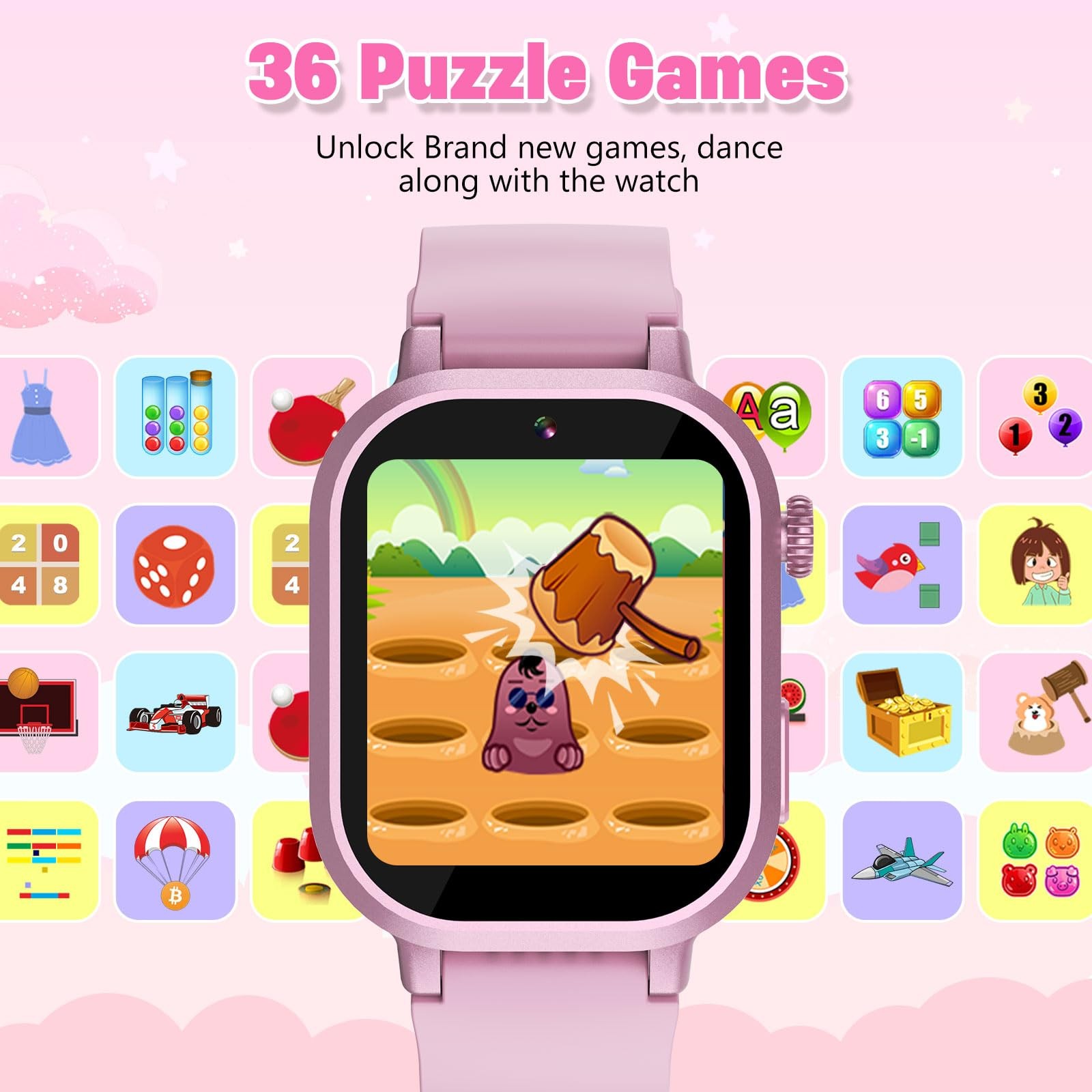 Waterproof Girls Gift Age 3-12 with 39 Game HD Touch Screen Music Player Vide…