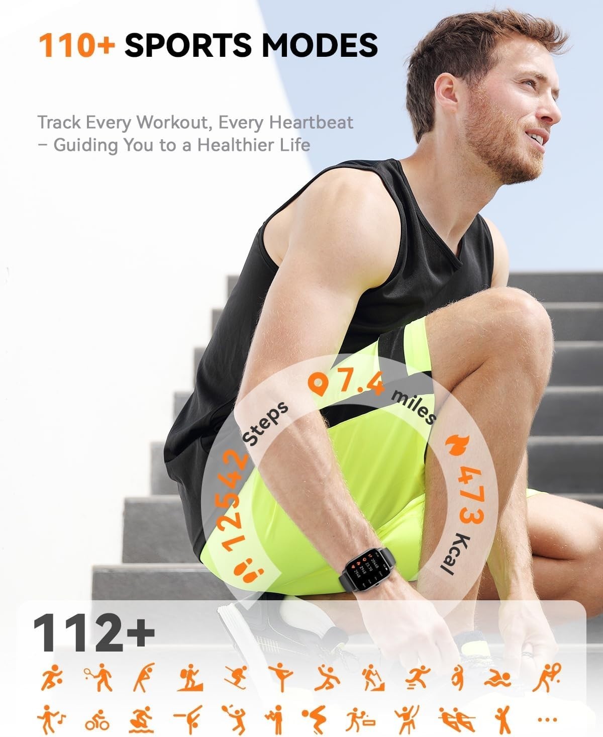 Reloj Inteligente de Mujer Hombre para Iphone Apple Samsung Android y Bluetooth