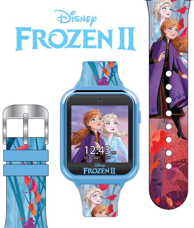 Frozen II Kids Smartwatch – Interactive Touchscreen with 10 KIDS, Turquoise 3