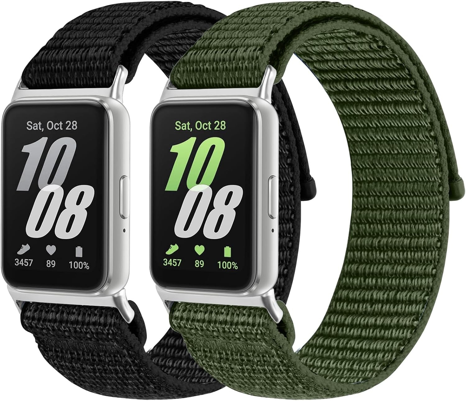 2PCS Nylon Strap Compatible with Samsung Galaxy Fit 3 SM-R390