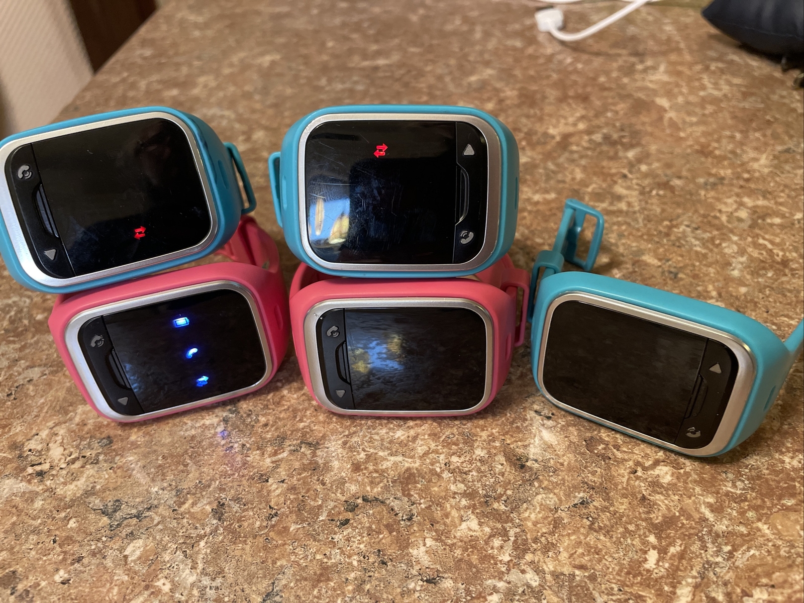 LG Verizon LG-VC110B GizmoPal 2 Blue GPS Locator Smart Watch for Kids X5 PARTS!!