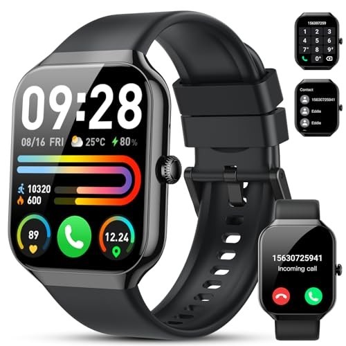 2026 Smartwatch for Men & Women – 1.96″ HD Touch, BT5.4 Call, Fitness Tracker, I