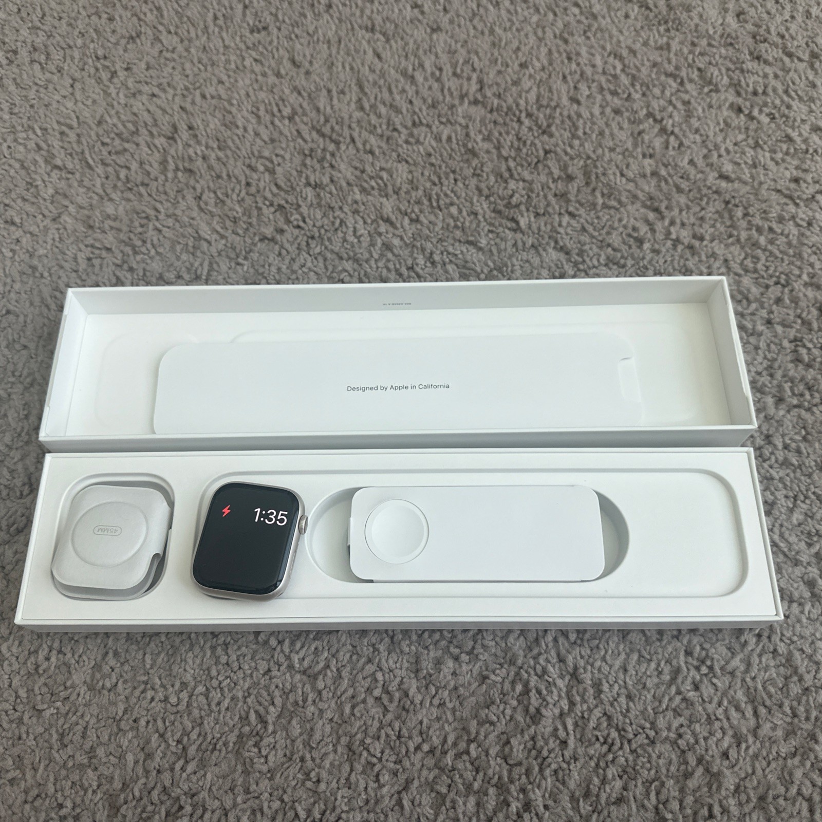 Apple Watch Series 7 45mm Aluminum Case with Sport Band – Starlight