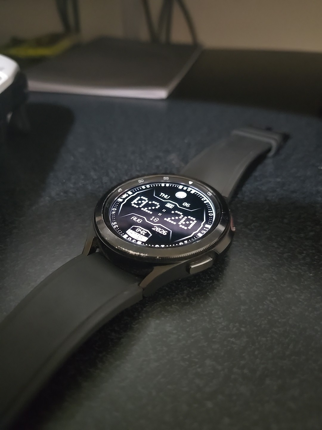 Samsung Galaxy Watch 4 Classic 46mm Aluminum Case with Sport Band – Black (LTE)