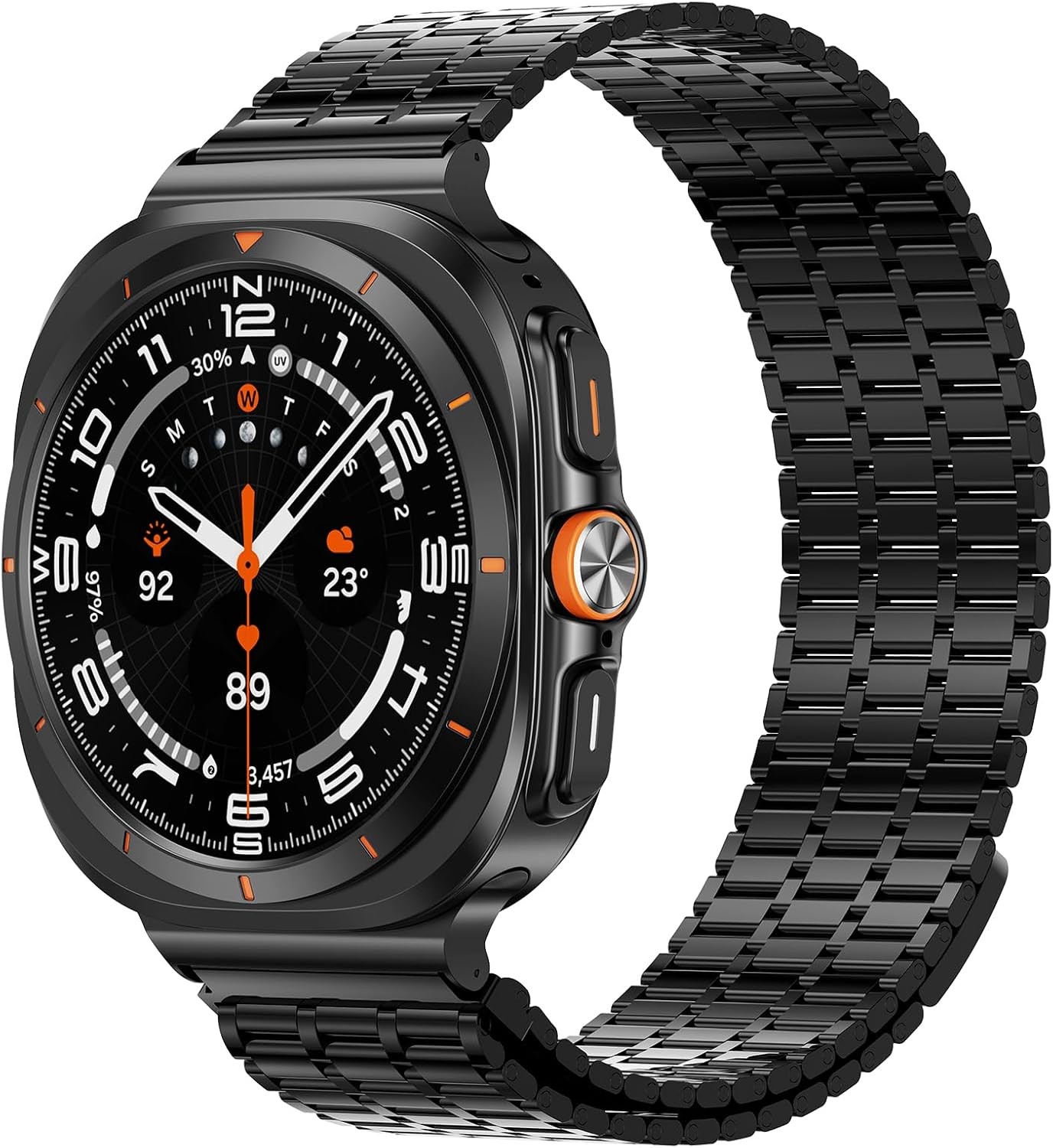 Magnetic Metal Band for Samsung Galaxy Watch Ultra 47mm Adjustable Strap