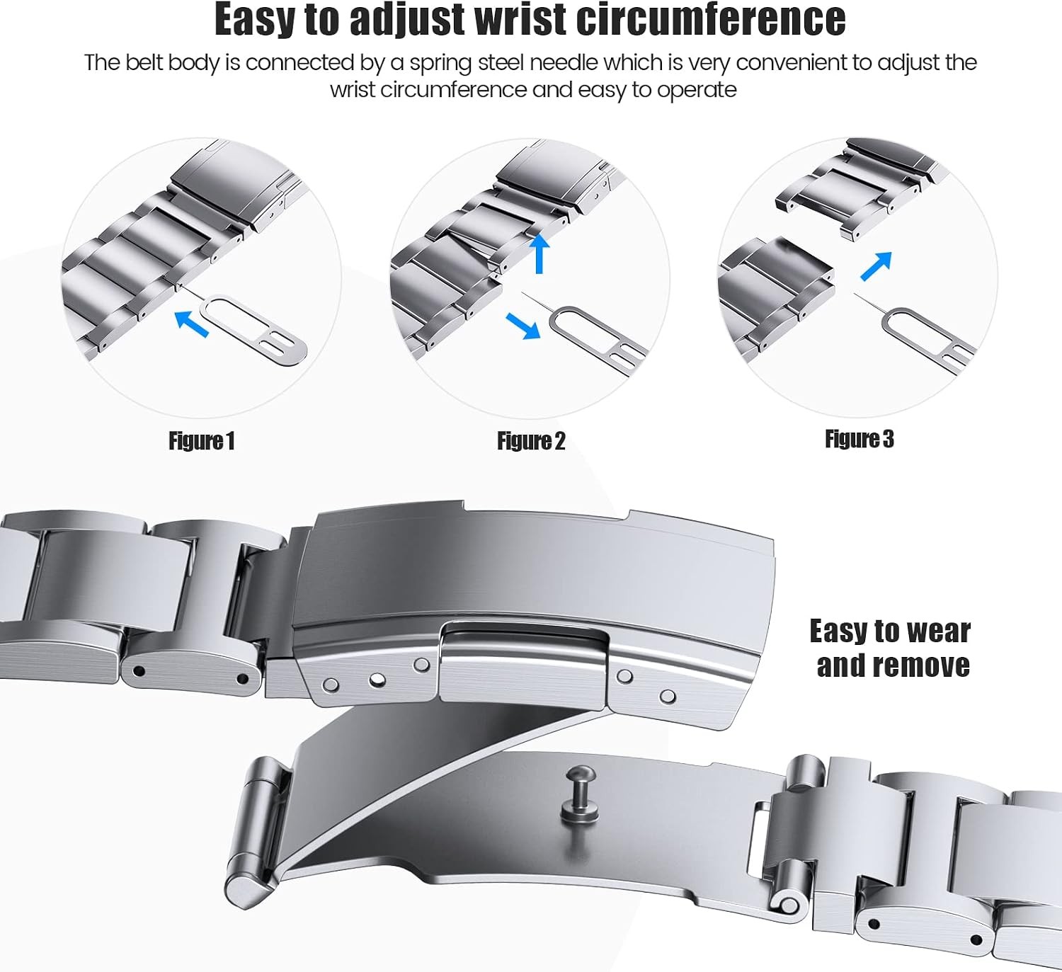 Titanium Band for Galaxy Watch 7 40mm 44mm, Galaxy Watch 6 Classic 43mm 47mm