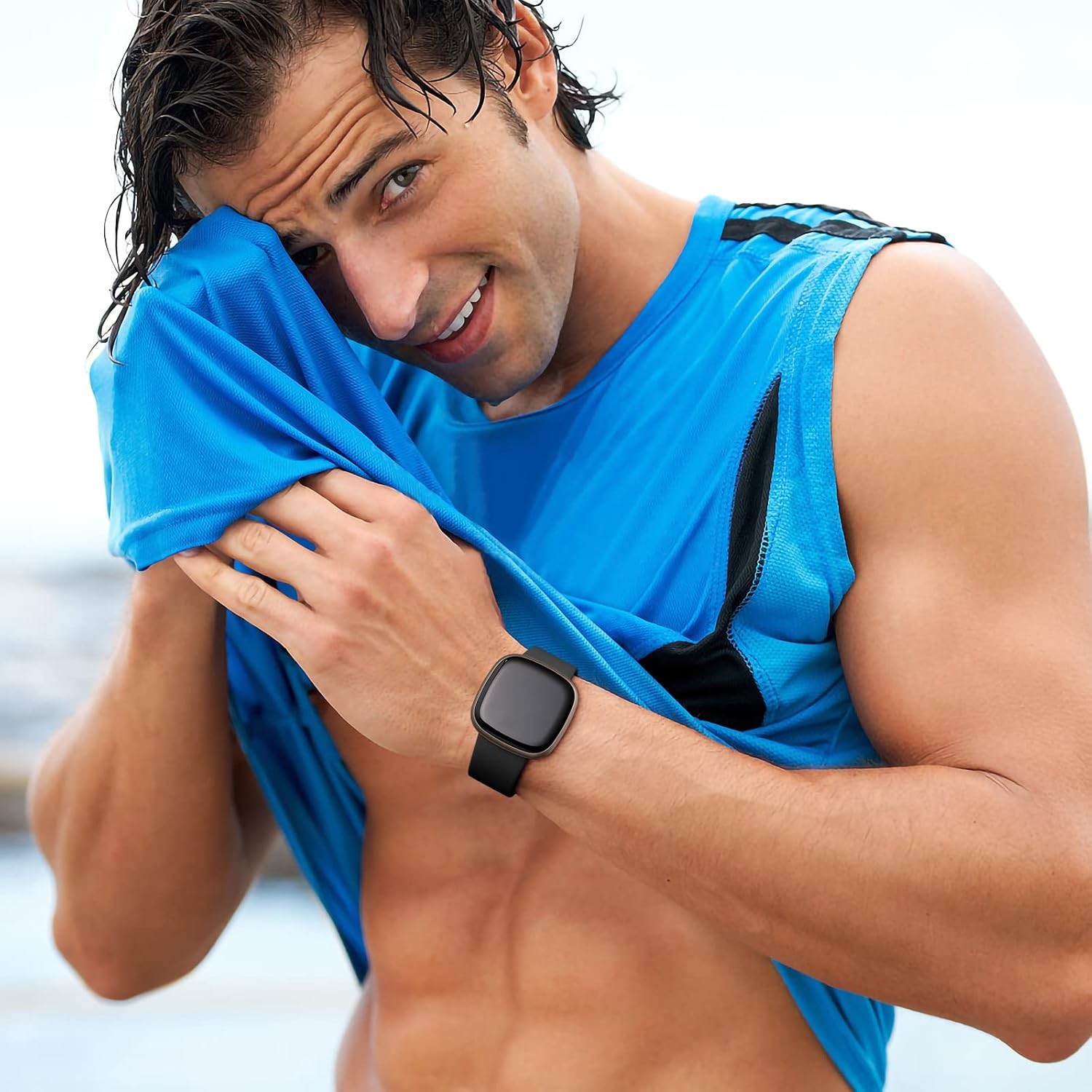 Soft Strap Compatible with Fitbit Versa 4 and Sense 2 for Men and Women