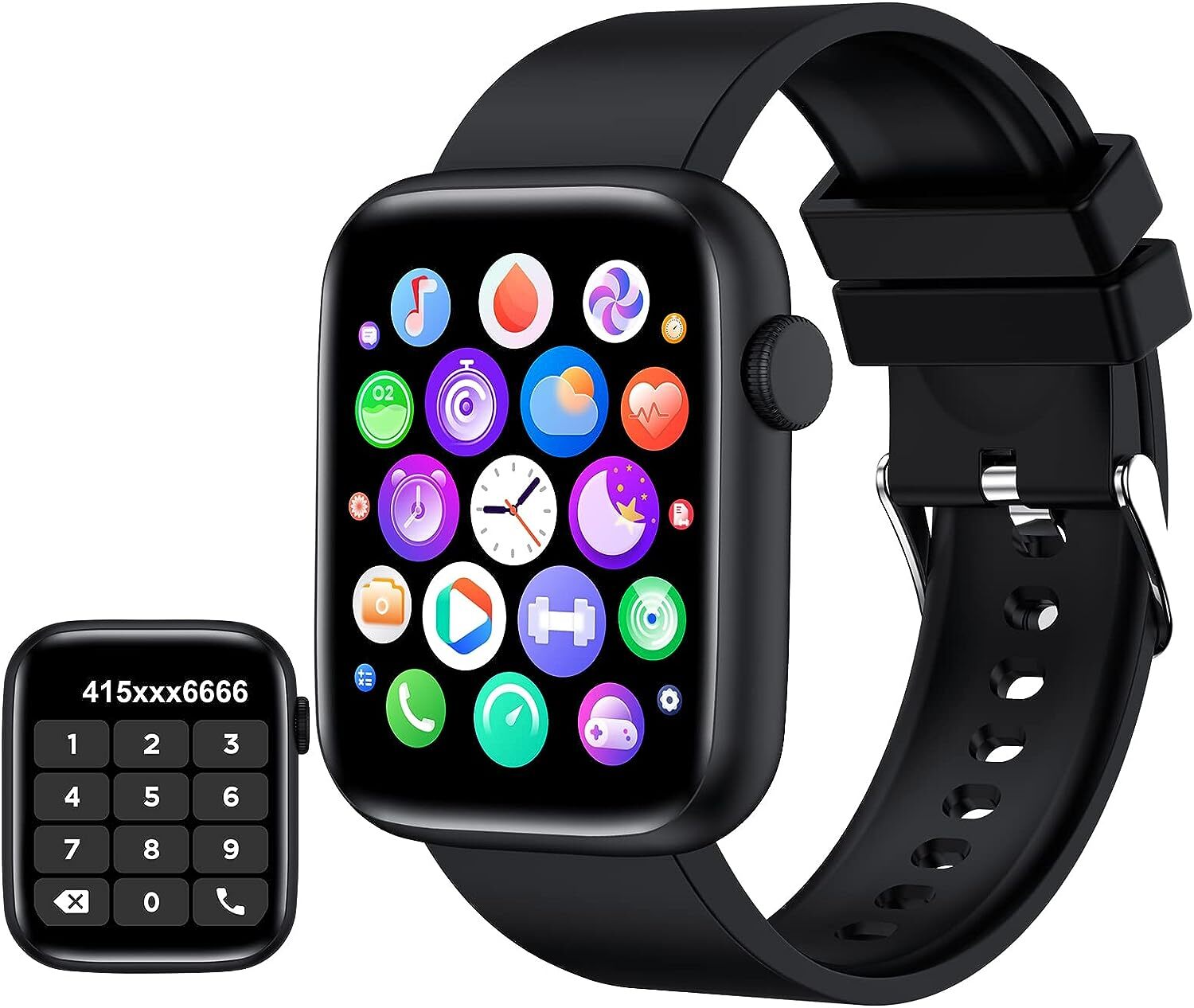1.9″ Touch Screen Smart Watch with Heart Rate, Blood Oxygen Monitor,