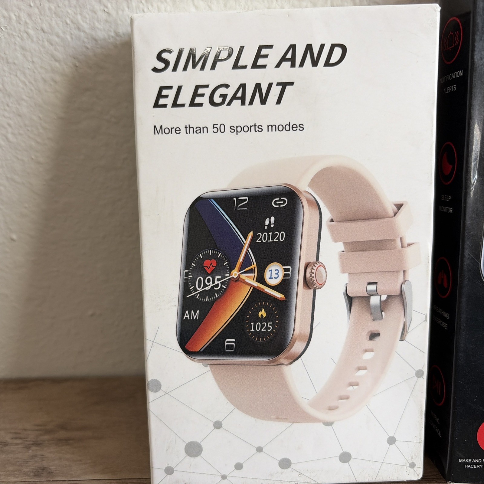 Smart Watch Men/Women, Waterproof Smartwatch 2 Pink 1 Black 1 Gold