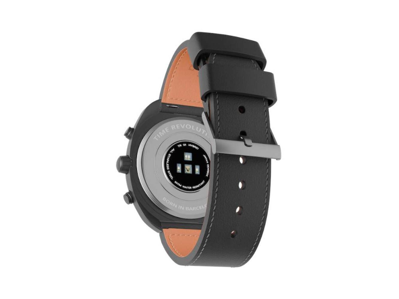 Time Revolution Hybrid 01 Thunder PVD Hybrid Watch, Black, 42 mm, TR01.4B