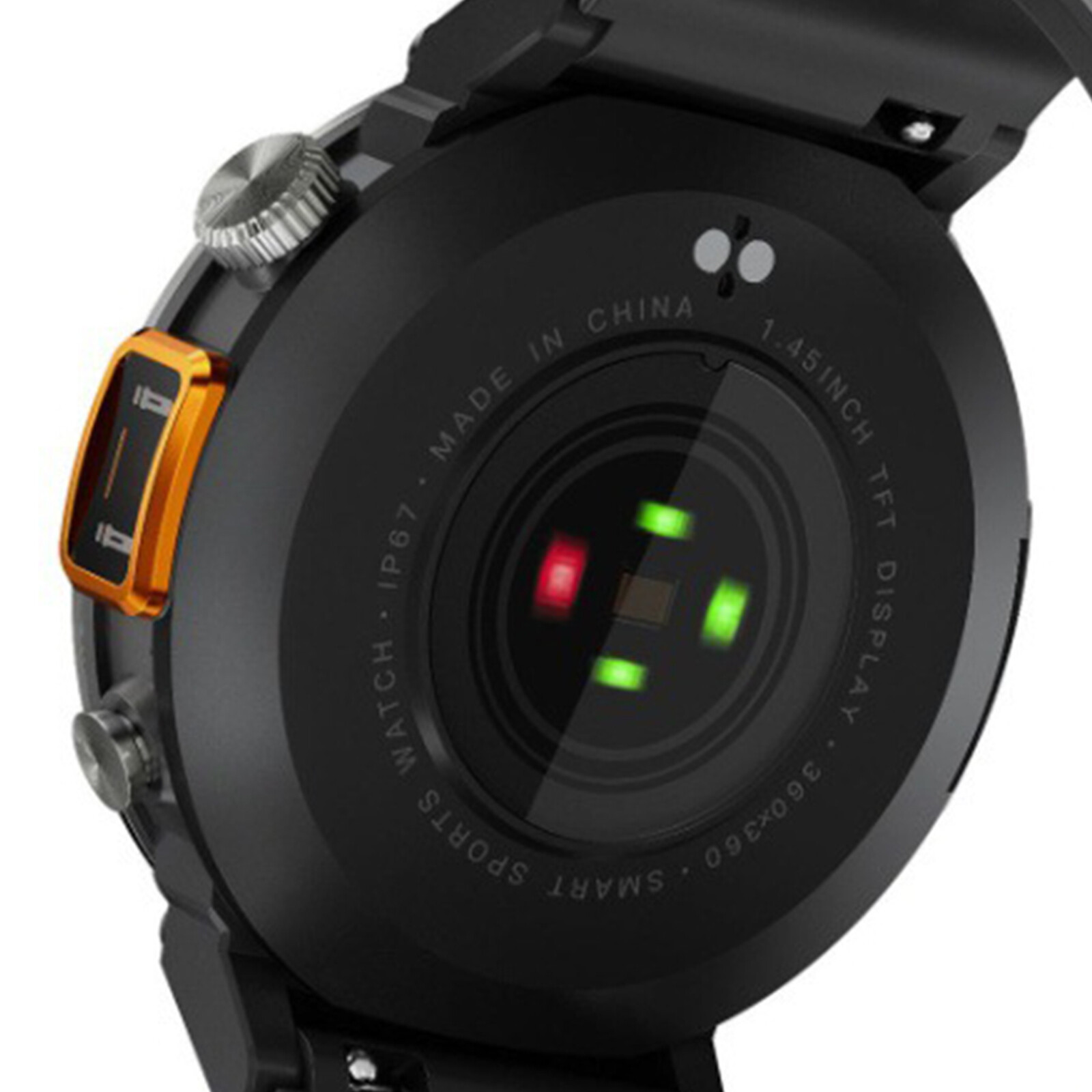 1.45″ Big Screen Smart Watch for Men Tactical Rugged SmartWatch w/LED Flashlight