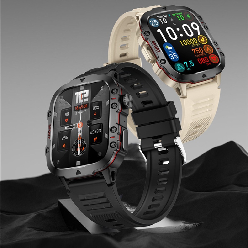 QX11 Bluetooth Smart Watch 1.96″ HD Fitness Tracker Heart Rate Sleep Monitor