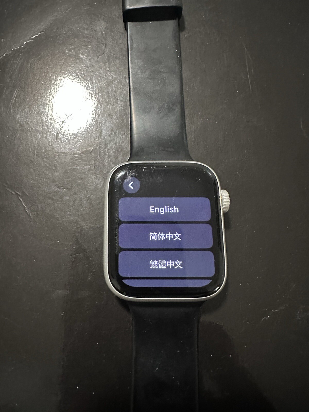 Apple Watch Series 6 44mm Silver Aluminum Case with Black Band (GPS + WiFi)