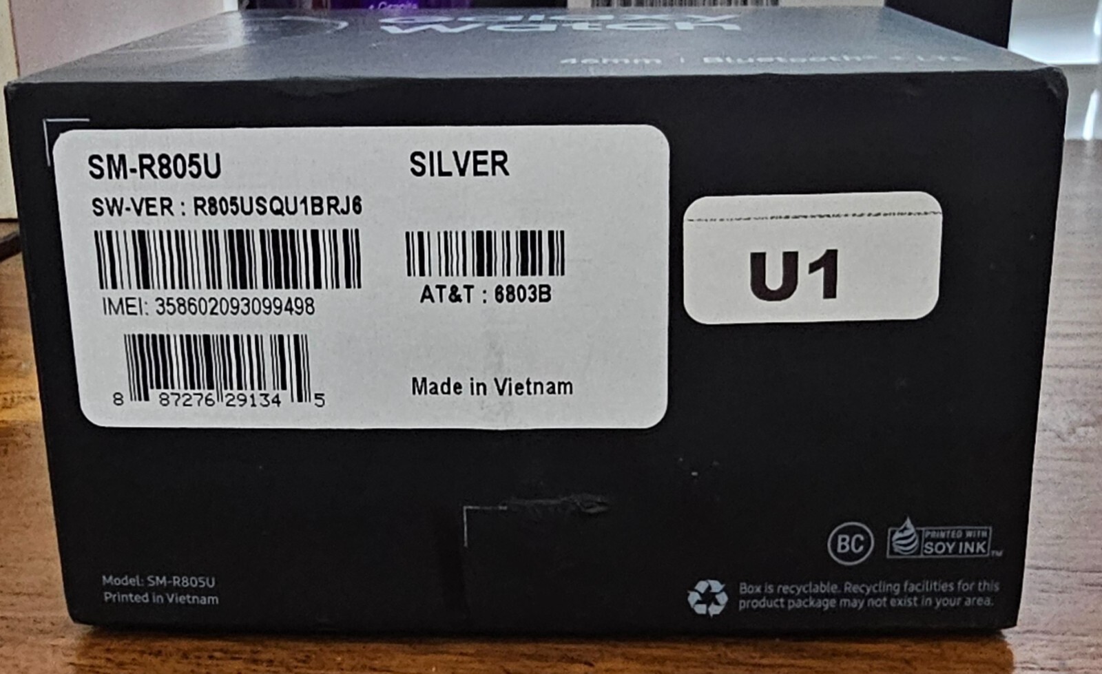 Samsung Galaxy Watch SM-R805U 46mm Silver Case – Bluetooth – LTE