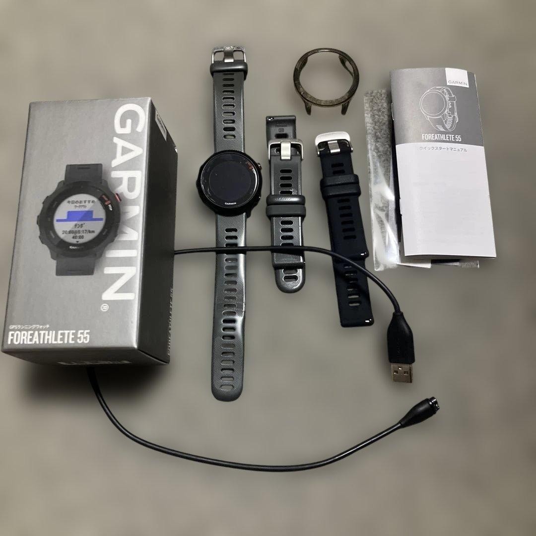 Garmin Forerunner 55 GPS Running Smartwatch Sports Watch Black & Gray