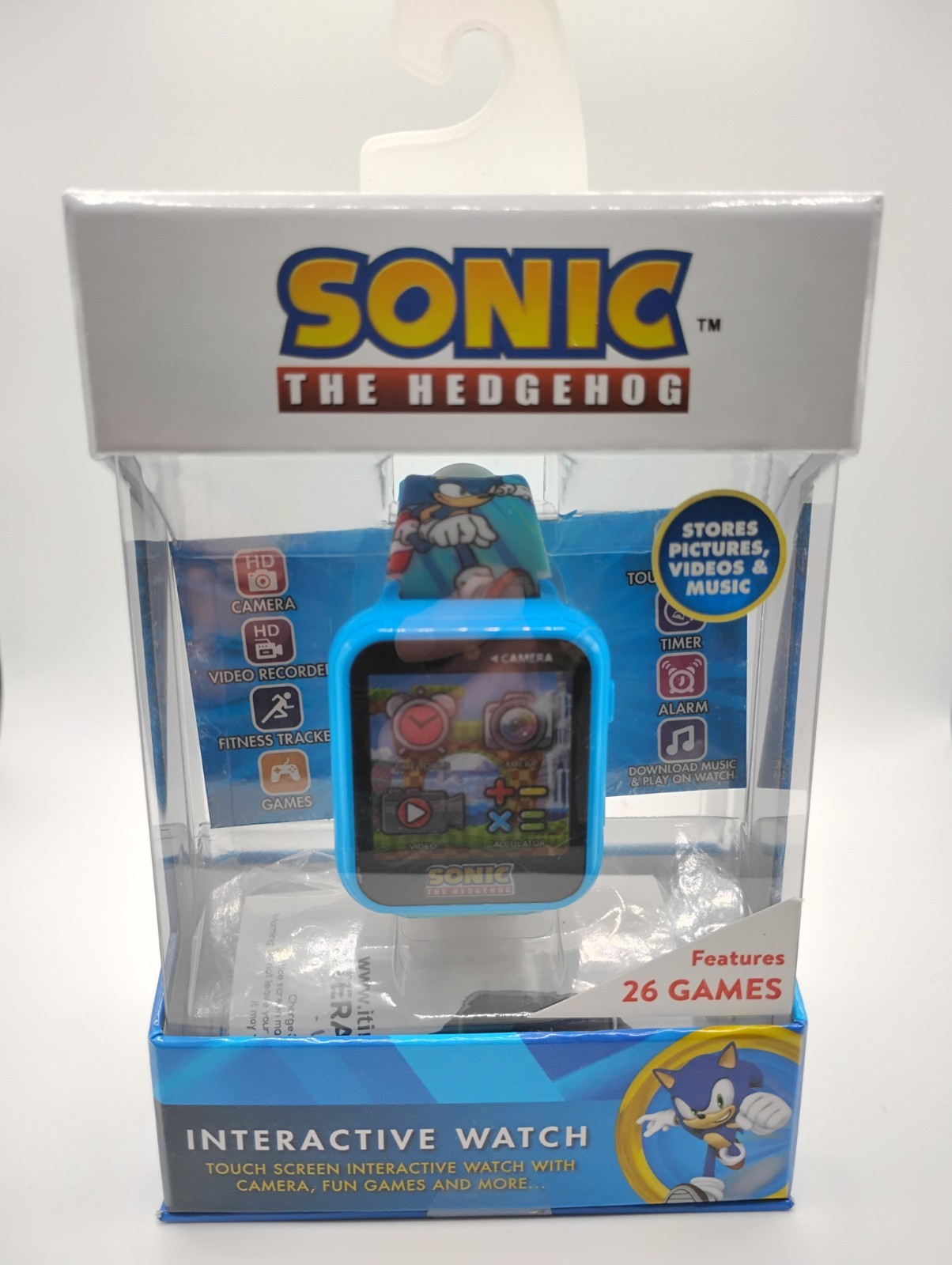 Sonic the Hedgehog Interactive Watch Touchscreen Games Music