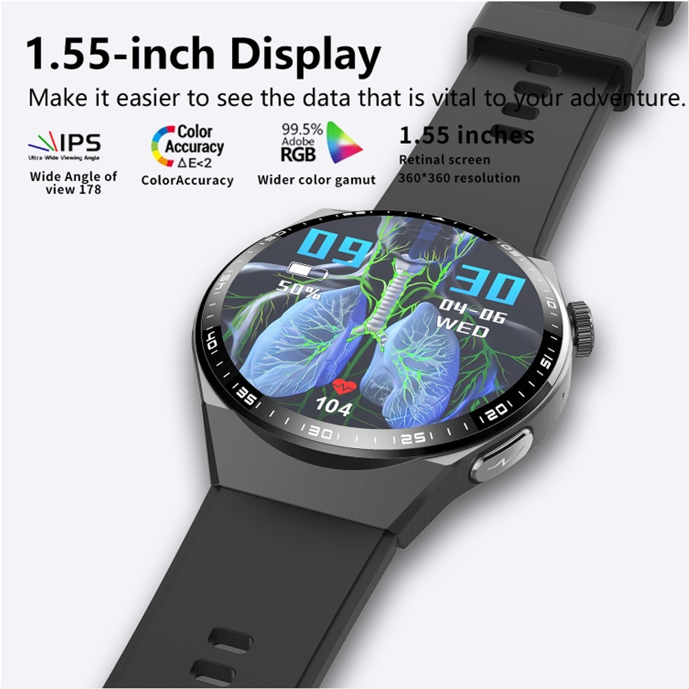 Elderly Seniors Health Smart Watch Fall Detection Blood pressure Heart Rate New