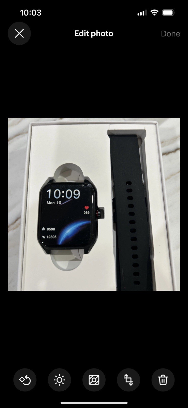 Smart Watch Men Rugged Heart Rate Fitness Tracker Waterproof Wristwatch New