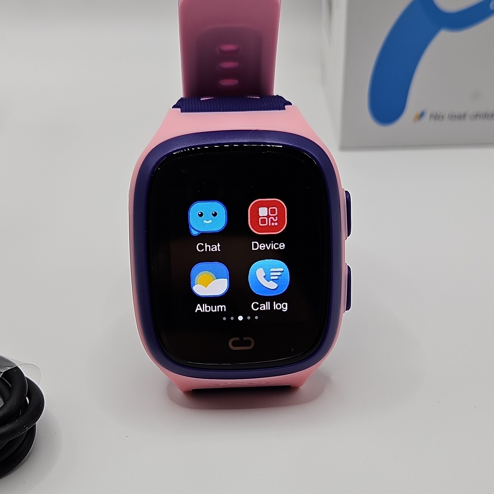 4G LTE Kids Smart Watch Pink Silicone Band Camera Pedometer Android iOS
