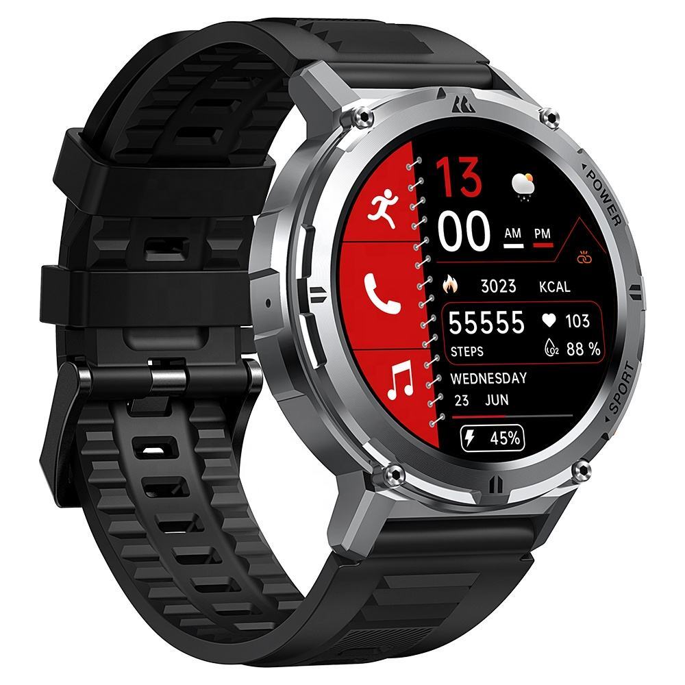KOSPET TANK T2 Smart Watch Bt Call Outdoor Sports Waterproof Rugged Reloj