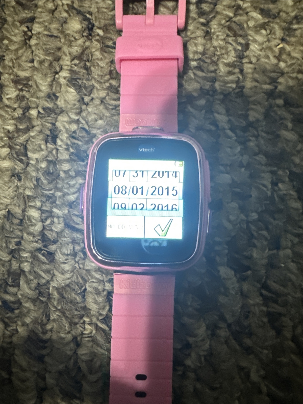Vtech Kidizoom Smart Watch #1716 Pink Interactive Games Camera EUC Tested Works