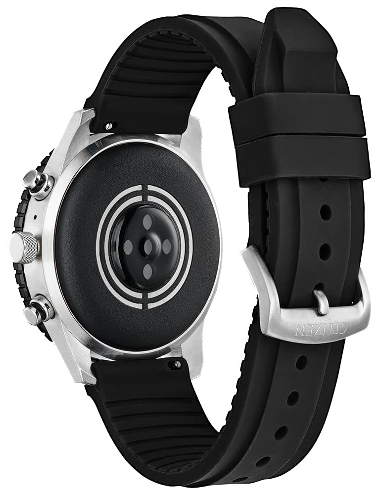 Citizen CZ Smart Touchscreen Black Silicone Smart Watch 44MM MX1011-05X
