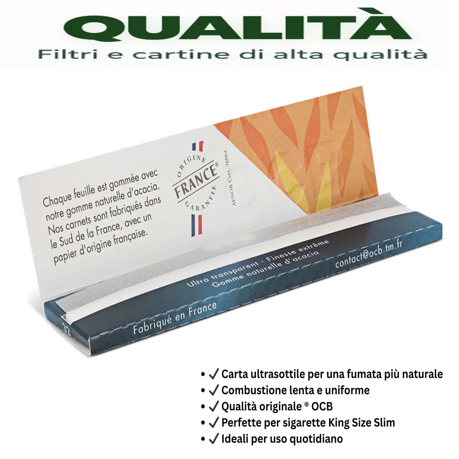 OCB X-Pert Blue King Size Slim Cartine Lunghe 2 Box 50 Libretti