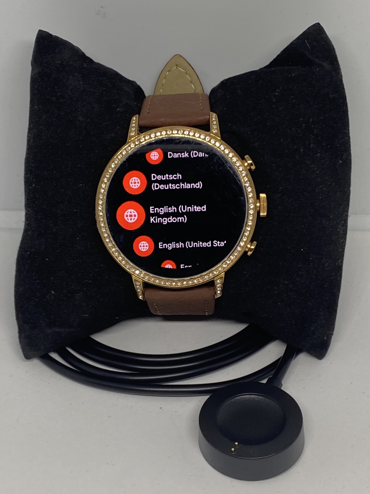 Fossil Gen 4 Authentic Digital Dial Smart Watch Custom Band FTW6015 AB174