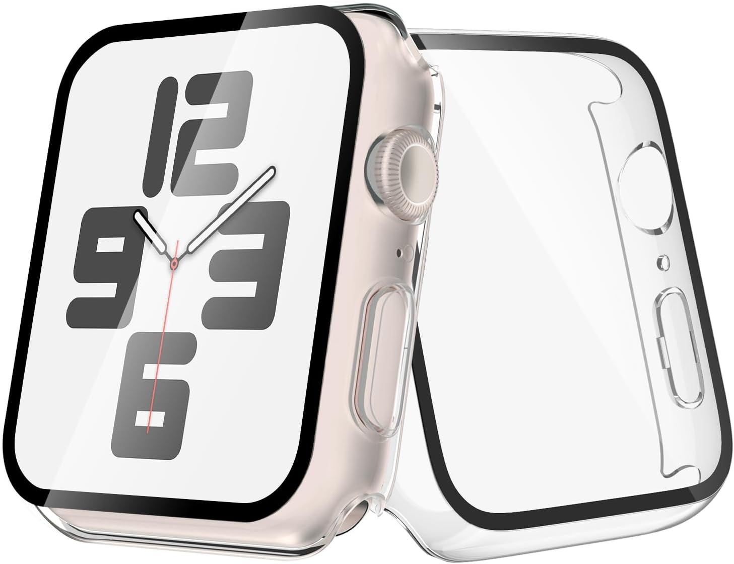 2-Pack Case for Apple Watch 40mm New SE 3 (2025) / Series 6 / Series 5 Screen Pr