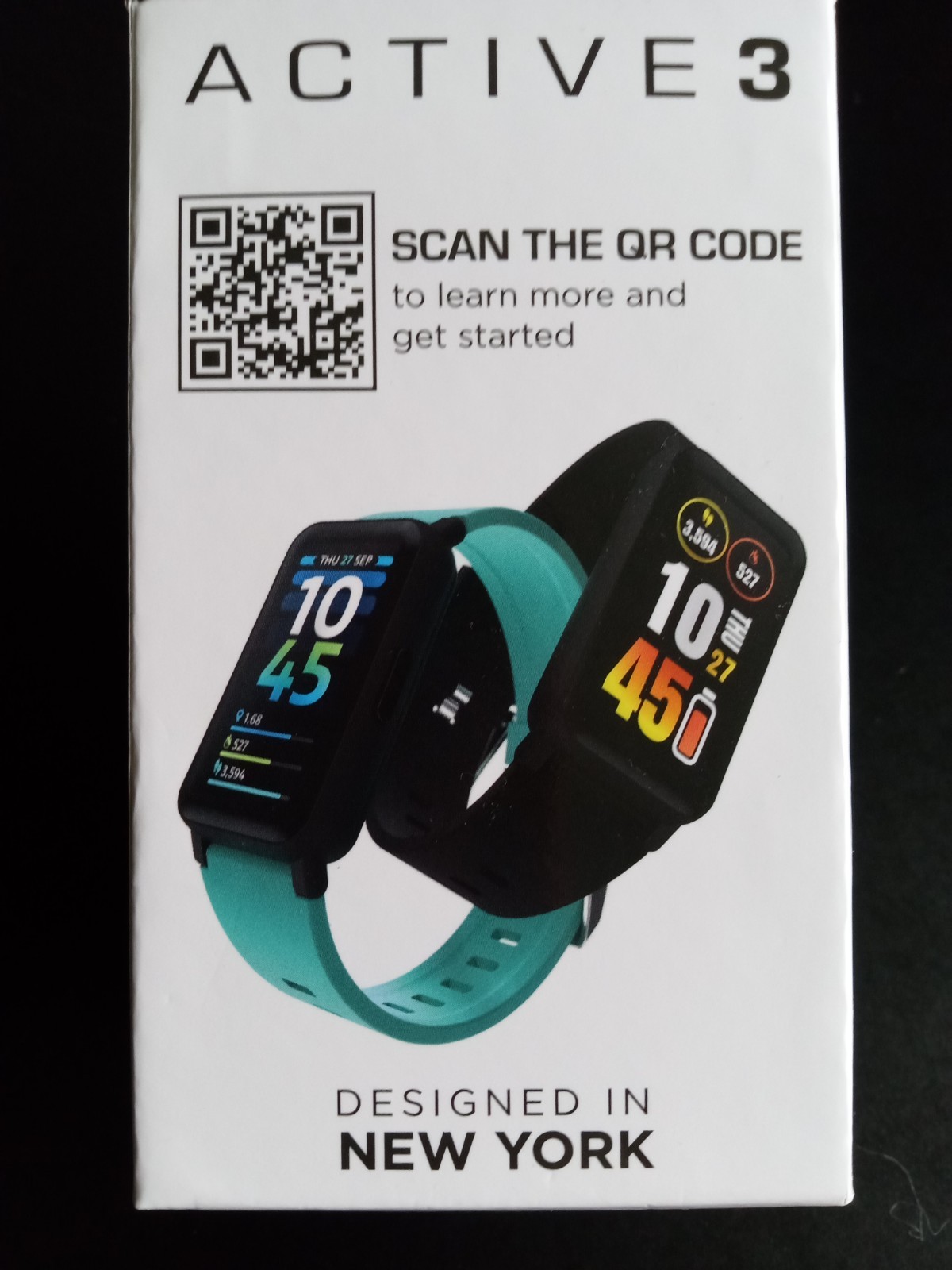 iTech Unisex Smart Watch Active 3 Fitness Tracker Calorie Counter Heart Rate New