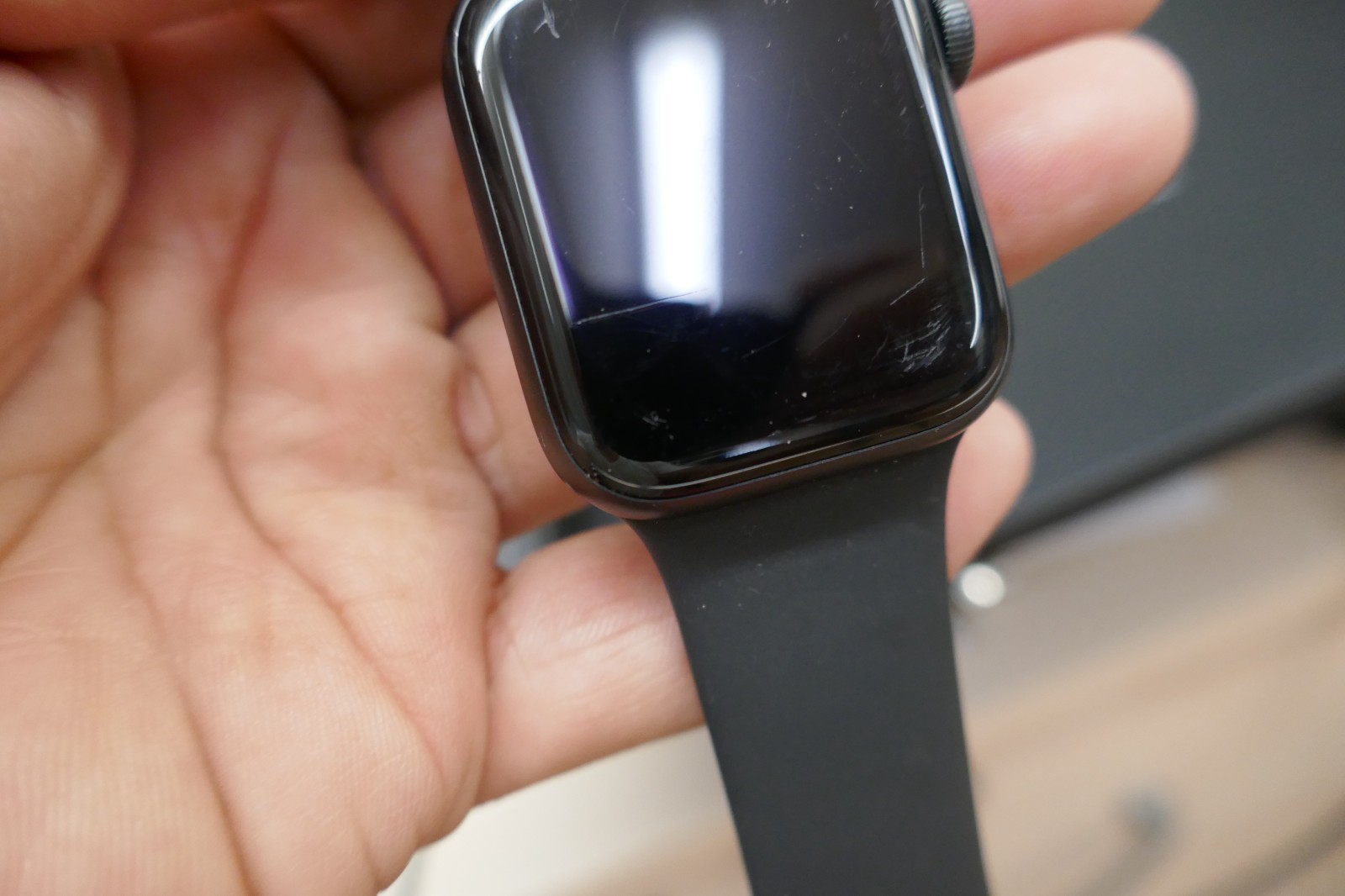 Apple Watch Series 6 Space Gray Aluminum Case with Black Sport Band