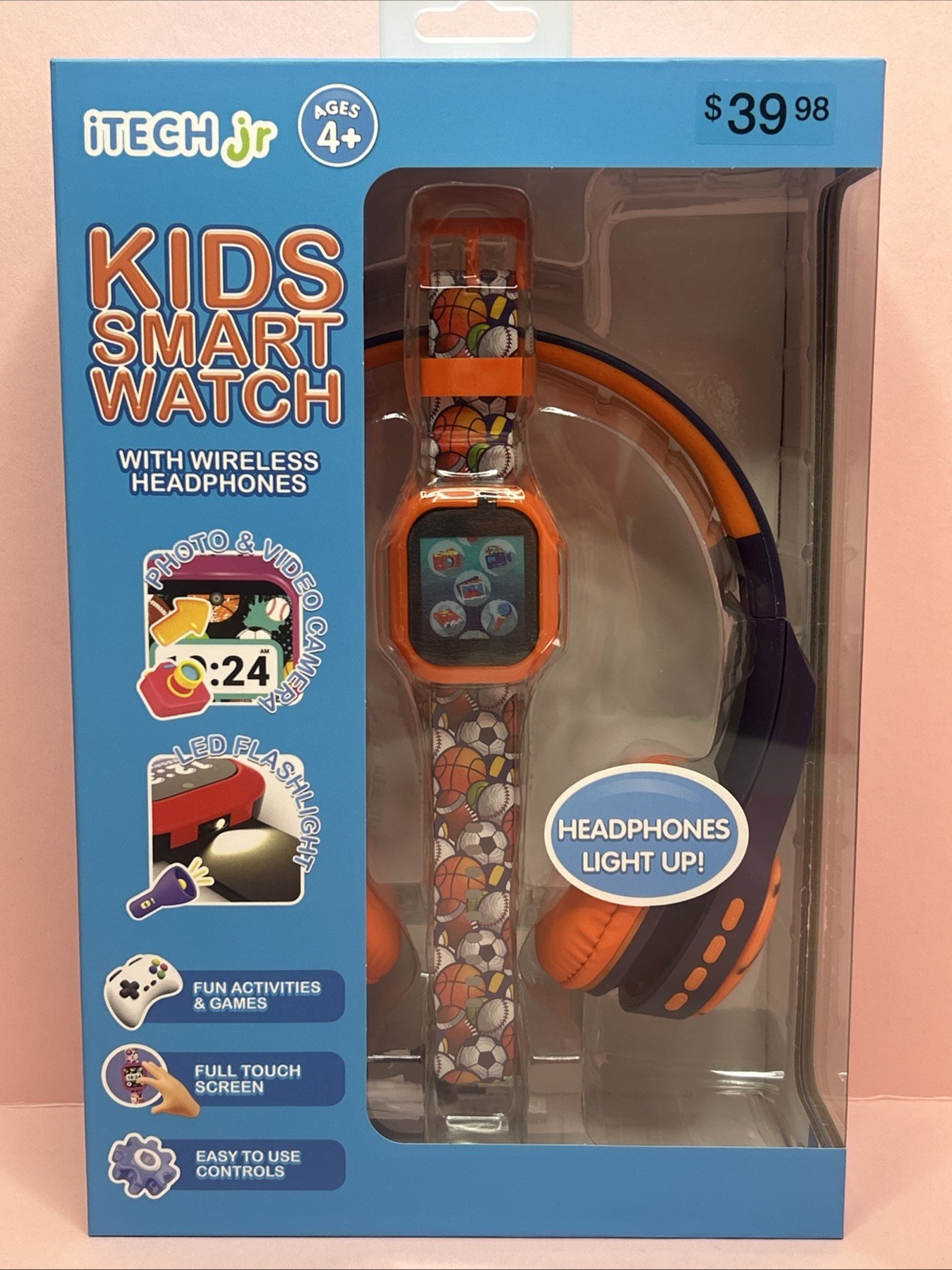 itech Jr Kids Smart Watch & wireless Head Phones
