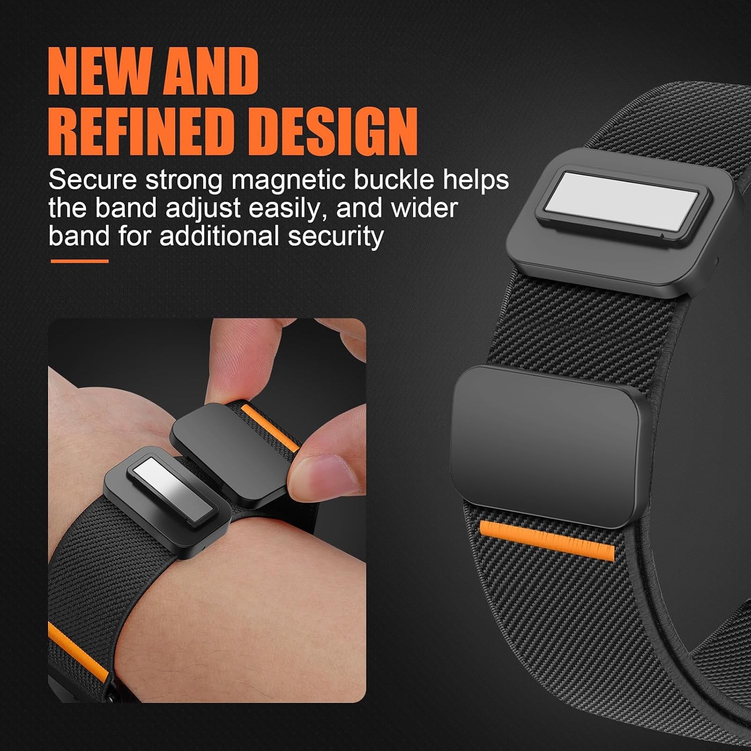 22mm Elastic Nylon Strap Compatible with Garmin Venu 3 46mm, Samsung Galaxy 3 45