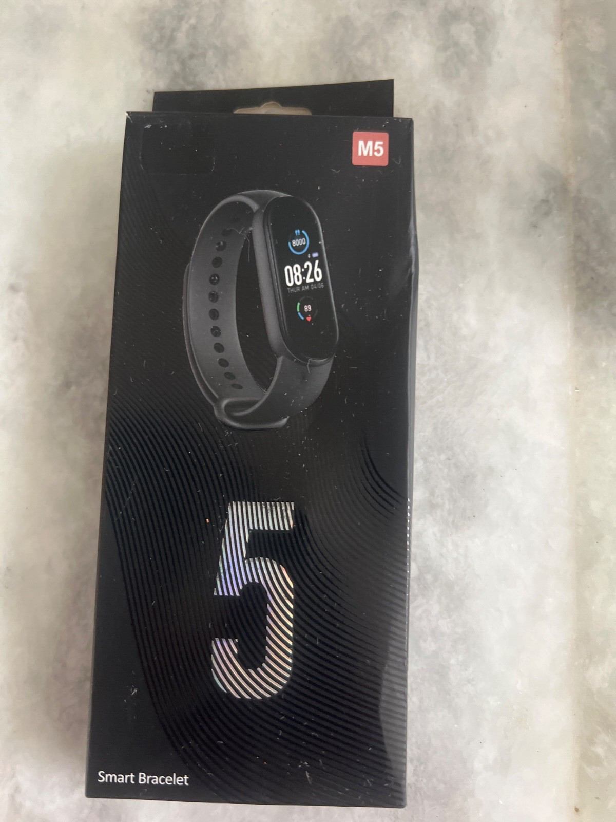 M5 Bluetooth Wireless Connection Smart Wristband Bracelet Watch Black